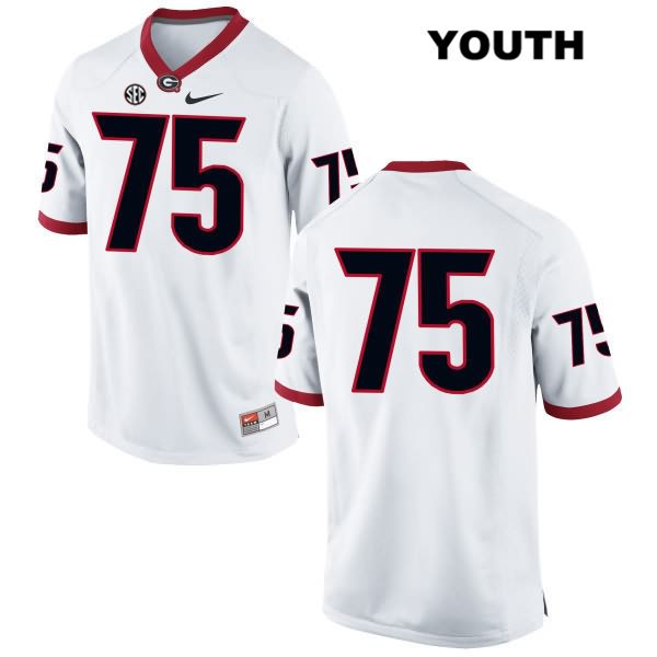 Georgia Bulldogs Youth Owen Condon #75 NCAA No Name Authentic White Nike Stitched College Football Jersey CXB7156RY